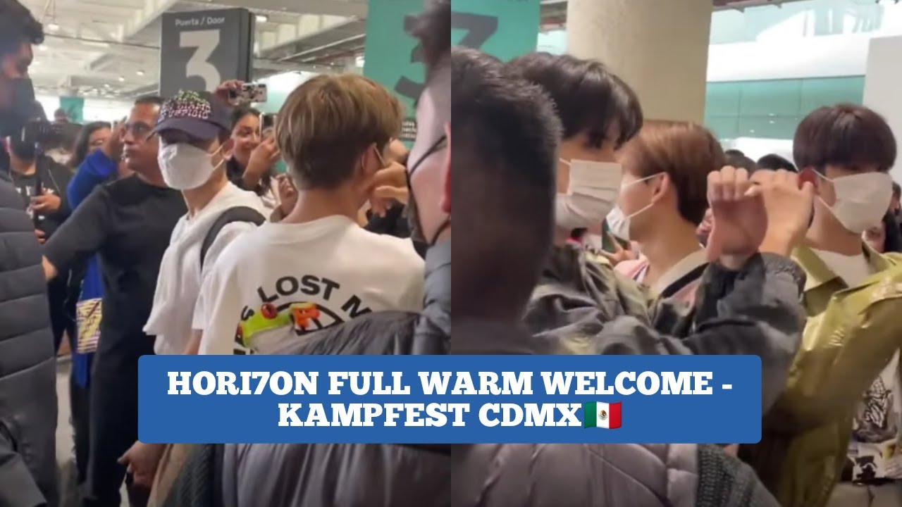 HORI7ON (호라이즌) FULL WARM WELCOME INTERACTION W/ MEXICAN FANS 🇲🇽 | KAMPFEST CDMX 2023