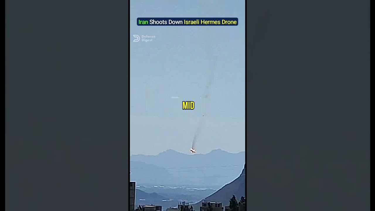 Iran Shoots Down Israeli Hermes 900 Drone in Isfahan!