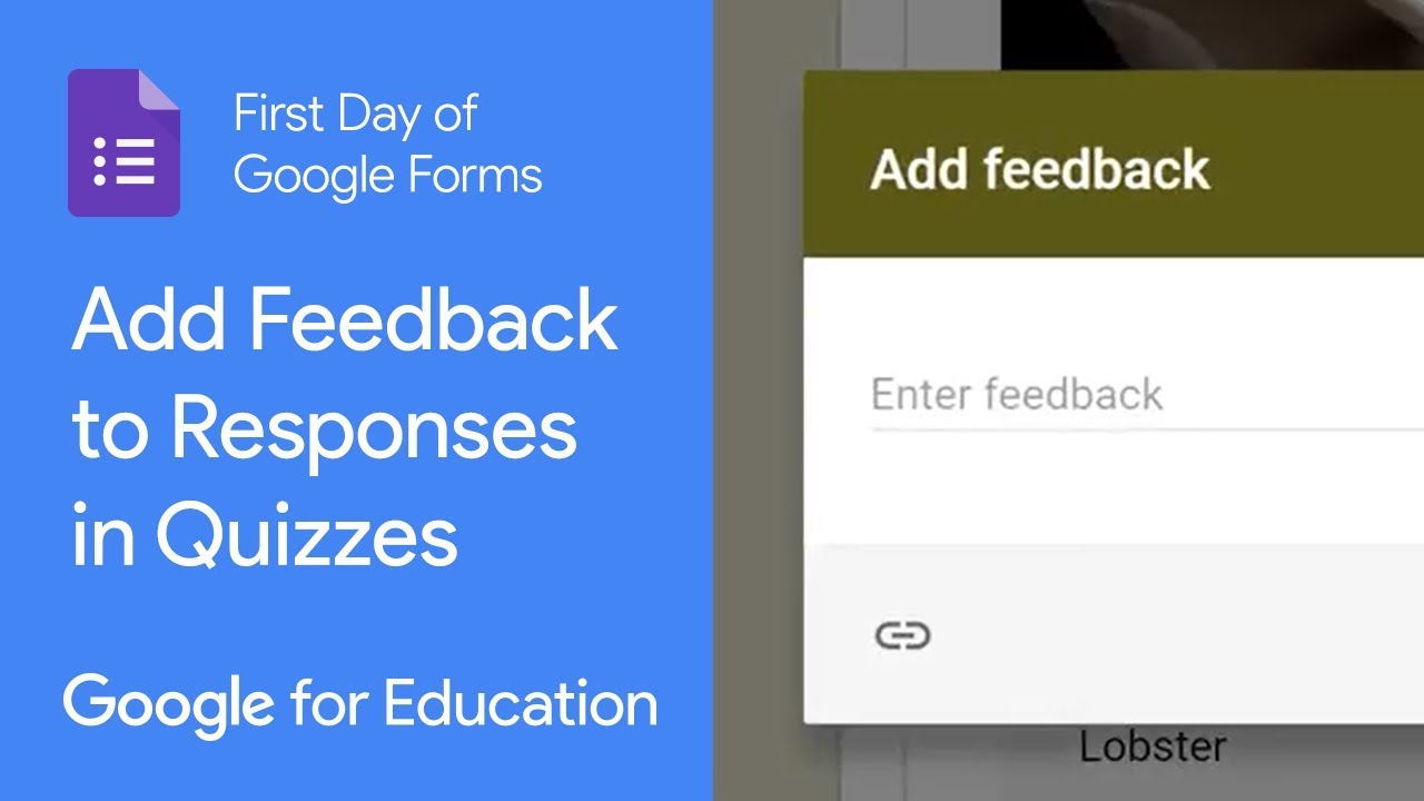 How to add Feedback to Responses in Google Forms Quizzes (First Day of Google Forms)