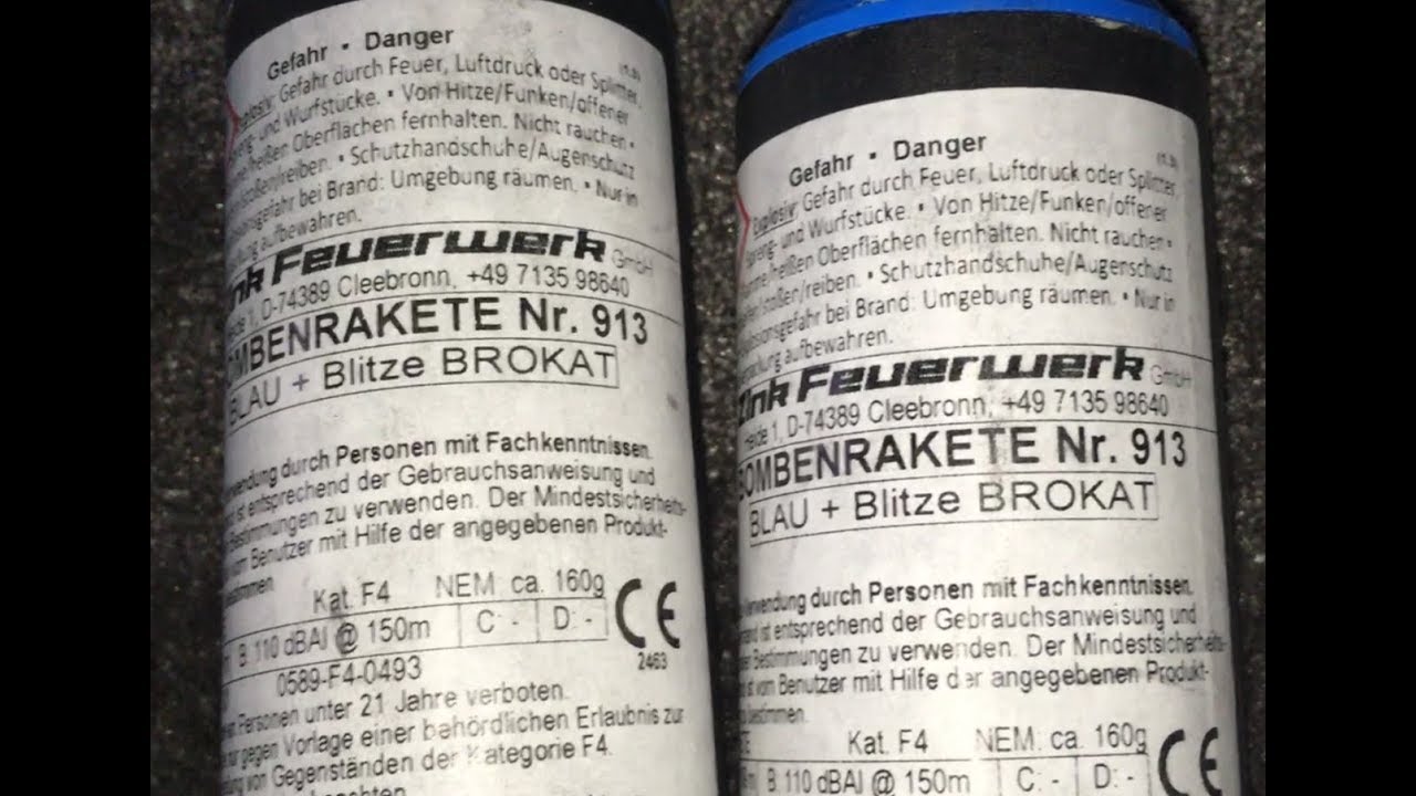 Zink 913 2x : Bombenrakete : Zink Feuerwerk
