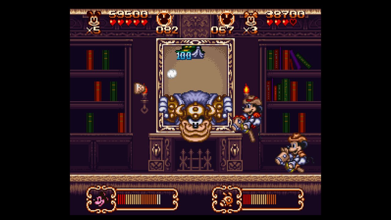 The Great Circus Mystery Starring Mickey & Minnie SNES 2 player 60fps