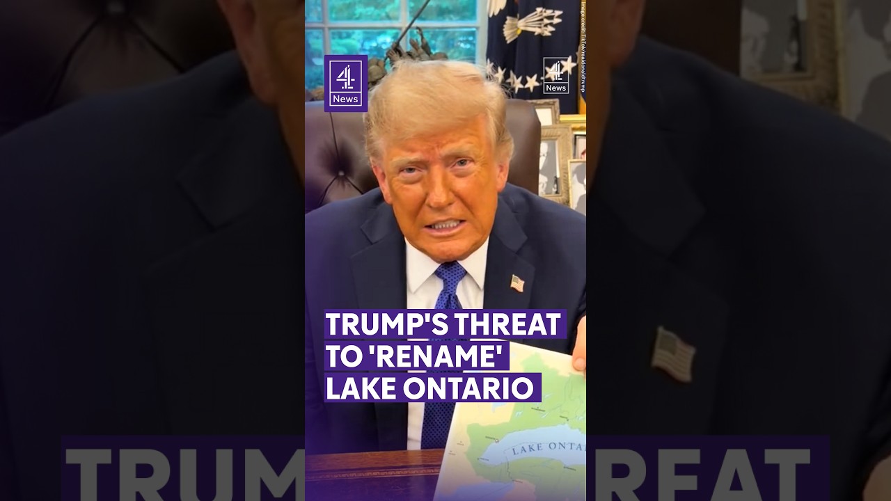 Trump threatens to rename Lake Ontario amid row with Canada #LakeOntario #DonaldTrump #Trump #Canada