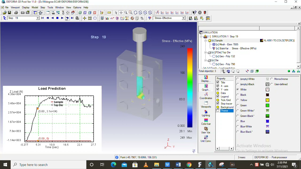 Equal Channel Angular Pressing (ECAP Simulation)