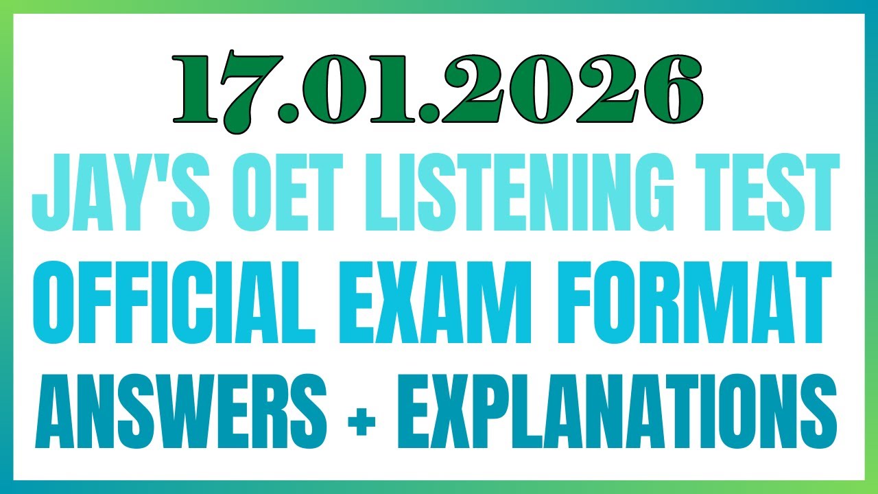 ТЕСТ ПО ЧТЕНИЮ OET 17.01.2026 #oet #oetexam #oetnursing #oetlisteningtest