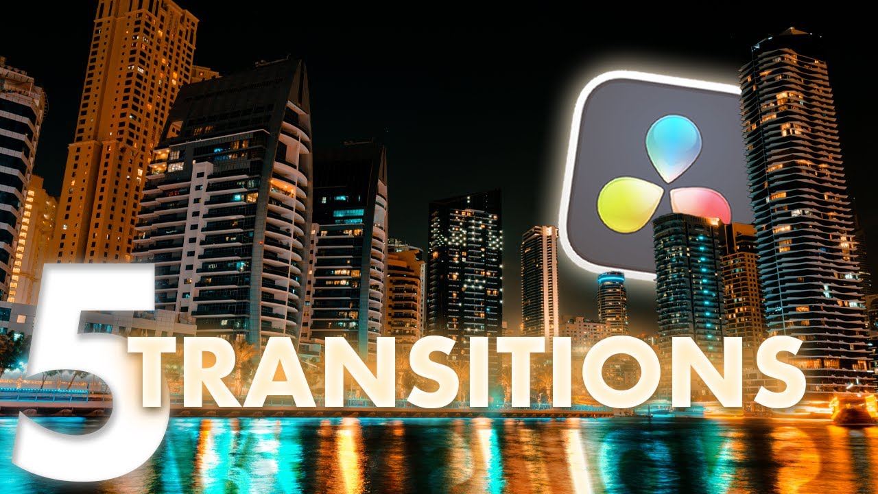 5 EASY Transitions In Davinci Resolve! FOR FREE!