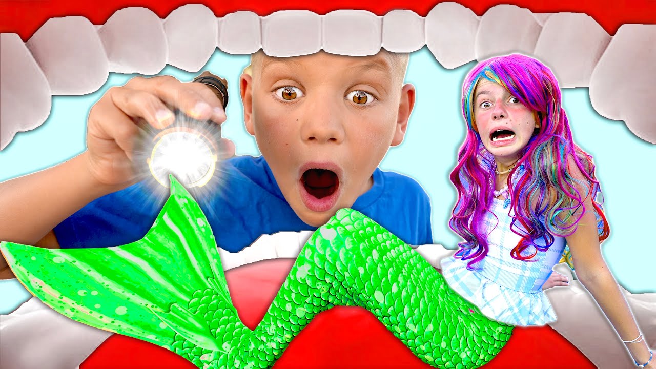 My Brother ATE A Mermaid! Imagination Pretend Play