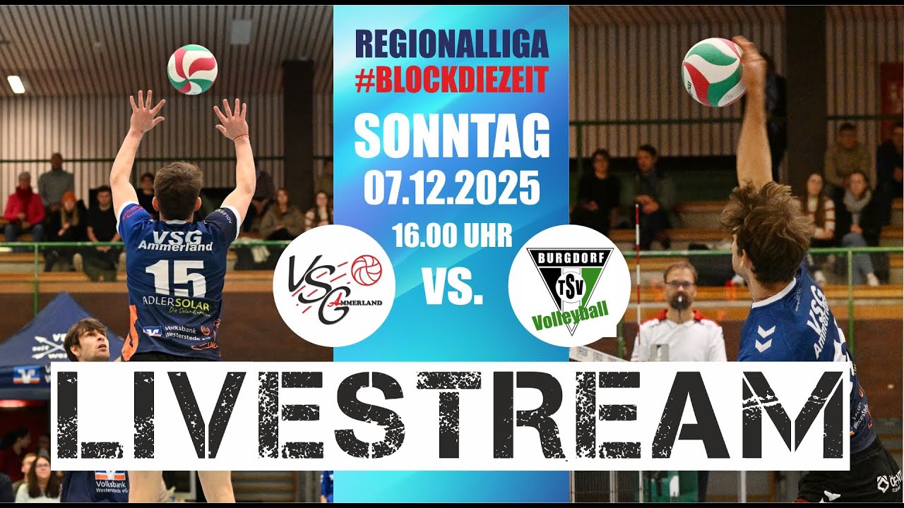 07.12.2025 - Regionalliga-Volleyball: VSG Ammerland - TSV Burgdorf