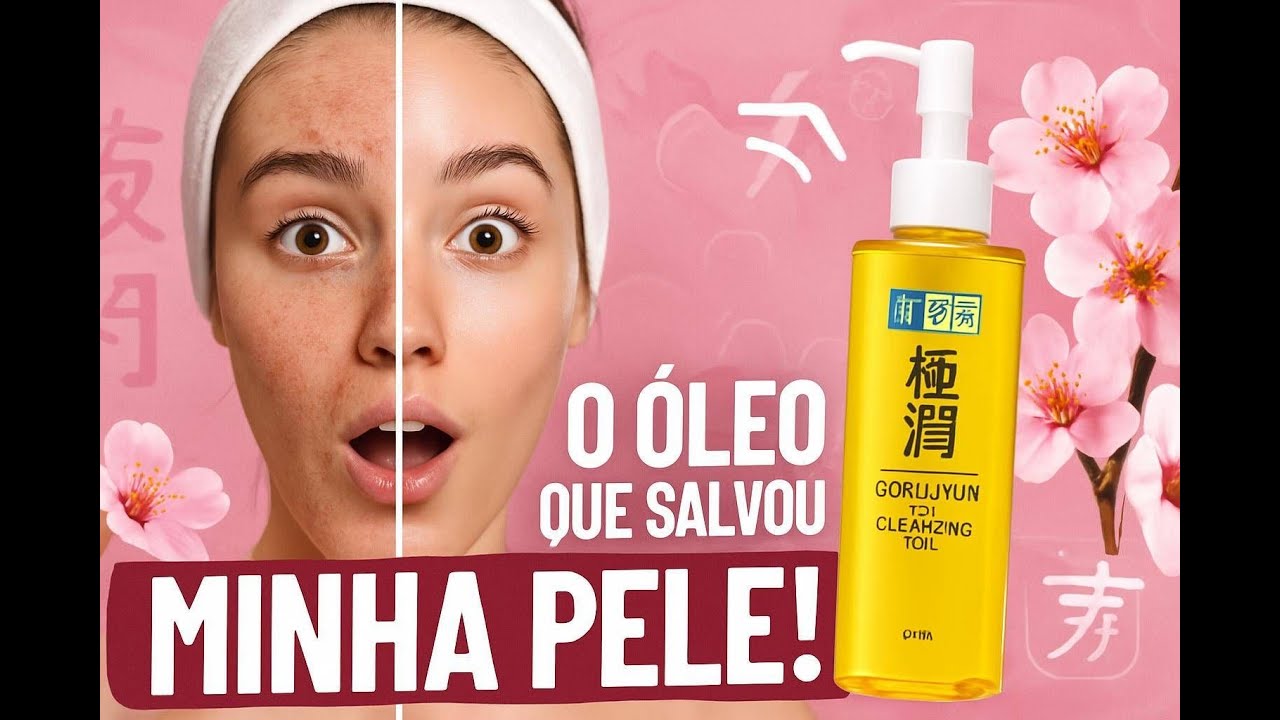 O Óleo Japonês que SALVOU Minha Pele! 💧 Review Hada Labo Gokujyun + Antes e Depois CHOCANTE!