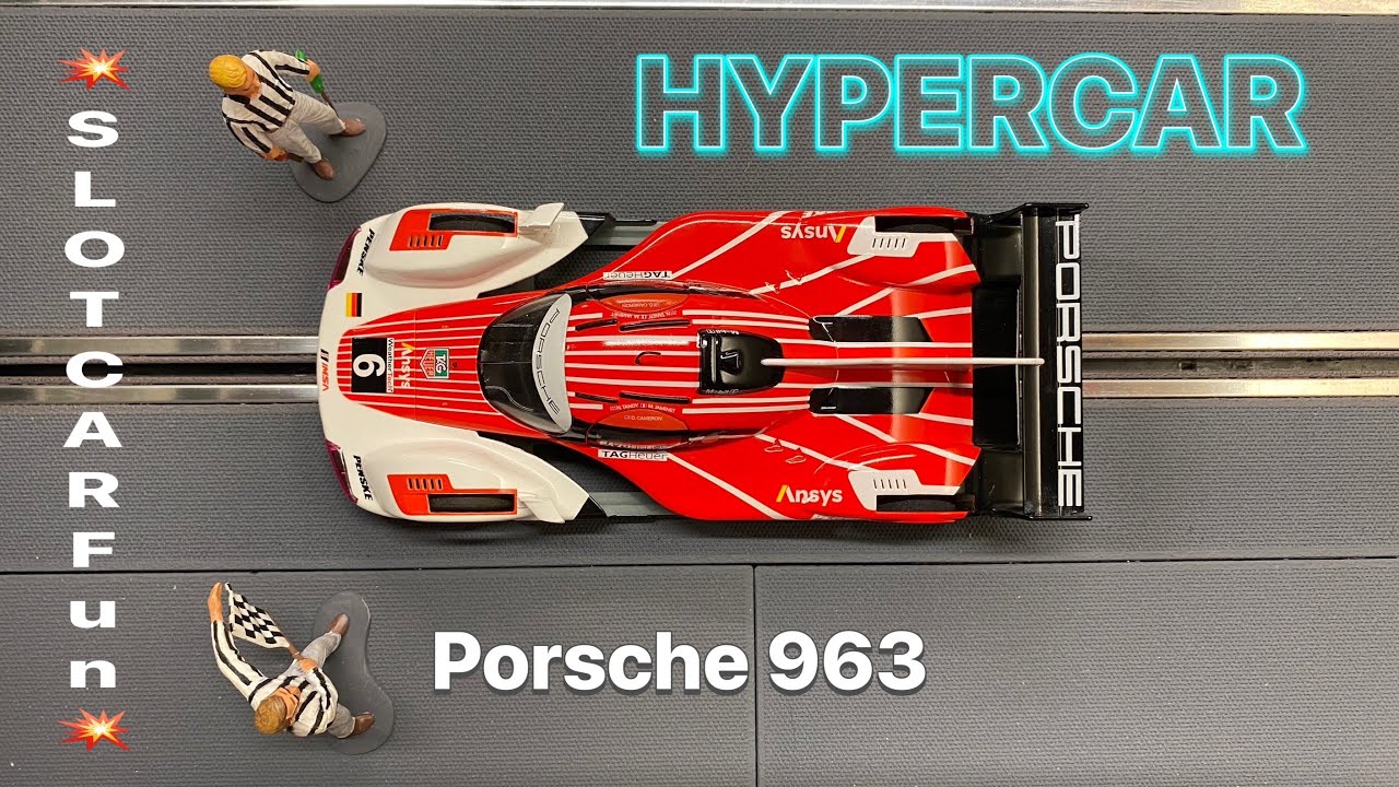 Hypercar Porsche 963 von Scaleauto als Slot Car im Test