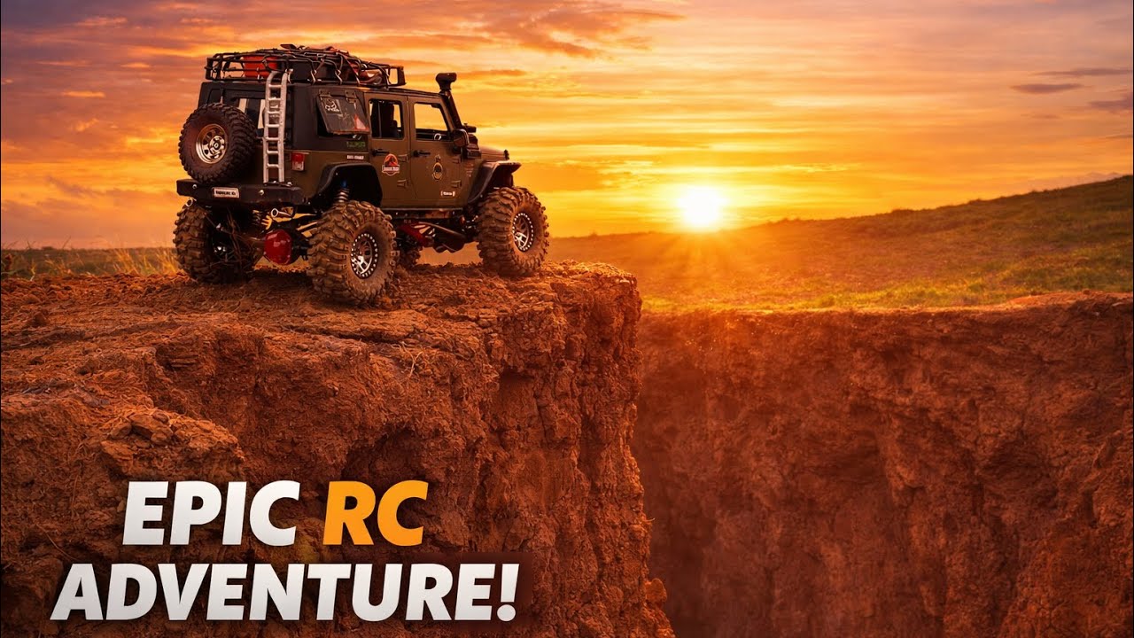 EPIC RC Wrangler Rock Crawling FAIL | Extreme Off-Road Adventure Ends in Cliff Drop