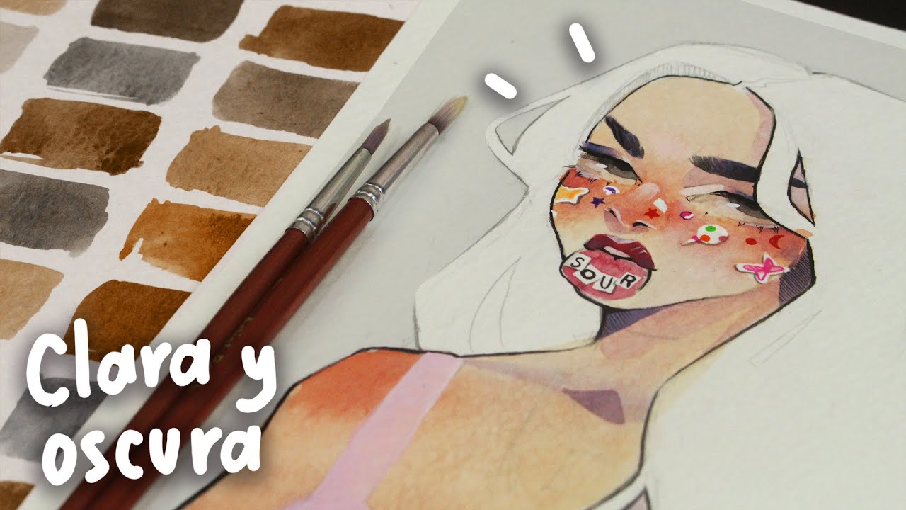 ¿CÓMO PINTAR DISTINTOS TONOS DE PIEL? Tutorial de acuarela