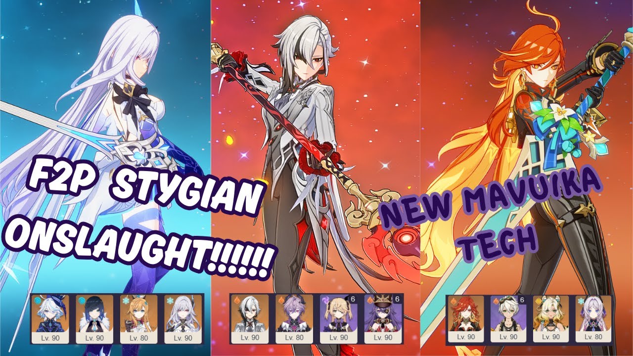 F2P Stygian Onslaught LUNA 3(6.2) Fearless C0 clear | New Mavuika Combo