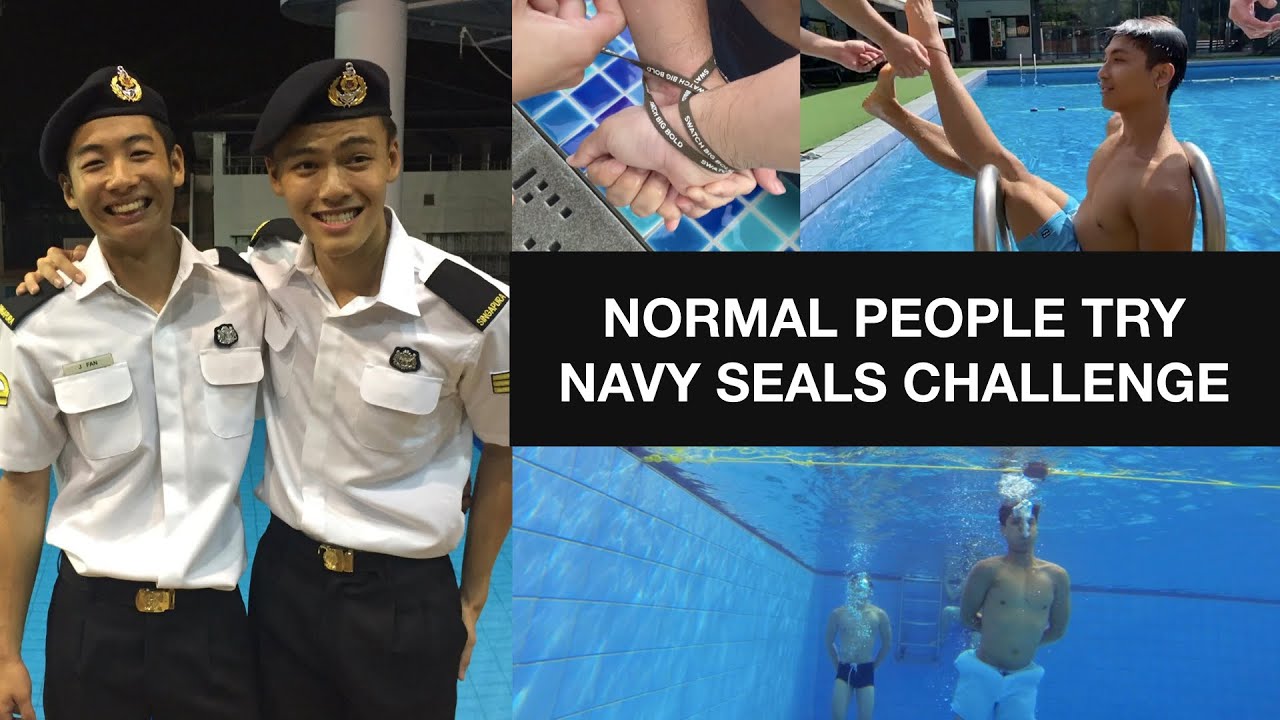 Normal People try the Navy Seals Drownproofing Challenge