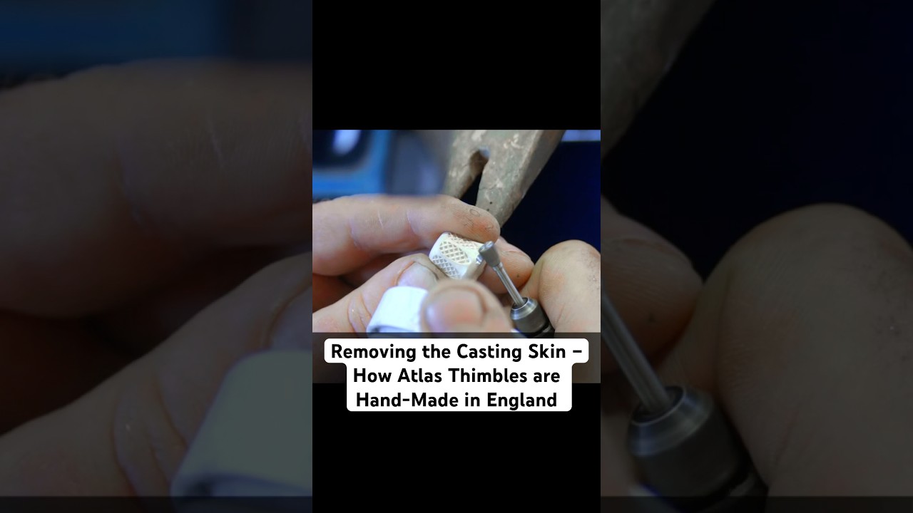 How Atlas Tailors Thimbles Are Cast by Hand in England 🔥 #thimble #bespoketailoring #sterlingsilver