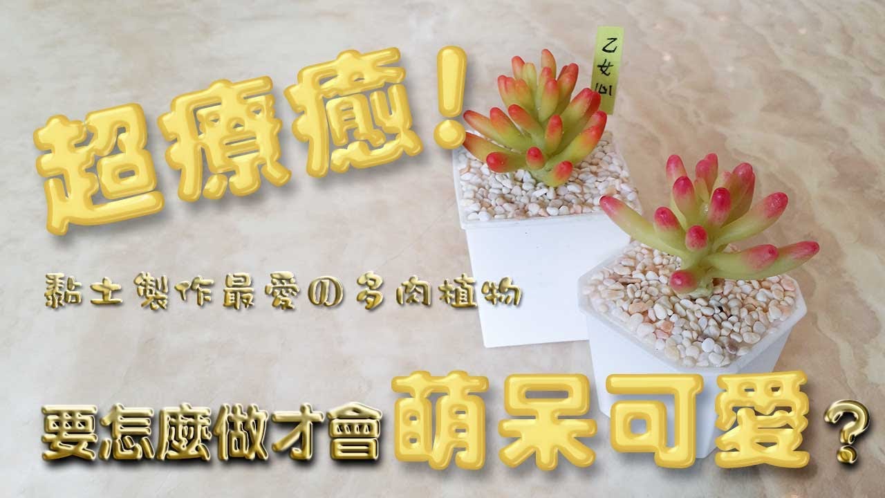 超療癒！黏土製作最愛の多肉植物~乙女心