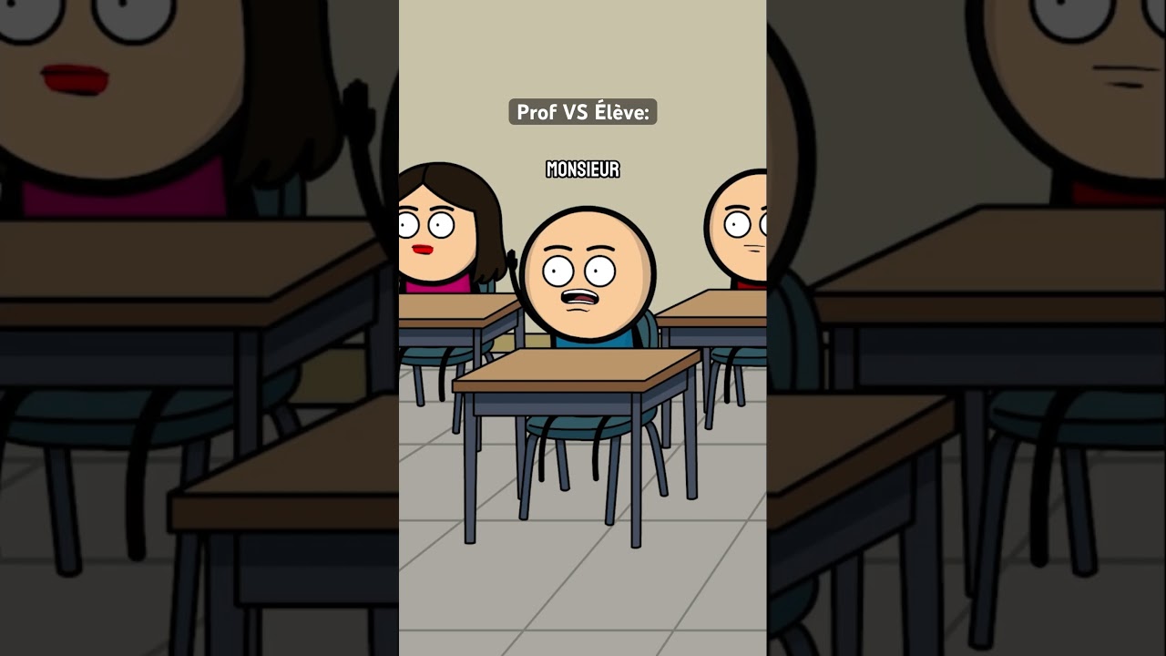 Prof VS &eacute;l&egrave;ve 📆Audio: Vampire Diaries#sketch #animation #cartoon #drole #humour
