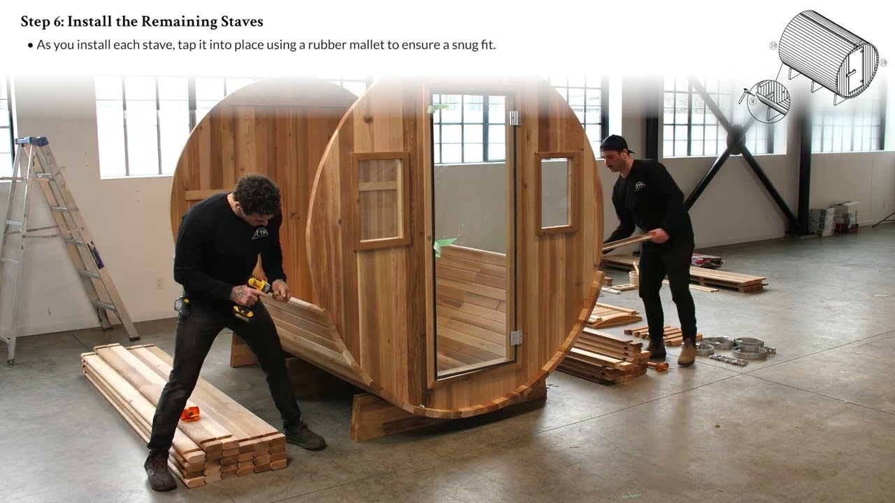 Barrel Sauna Installation Video - Backcountry Recreation