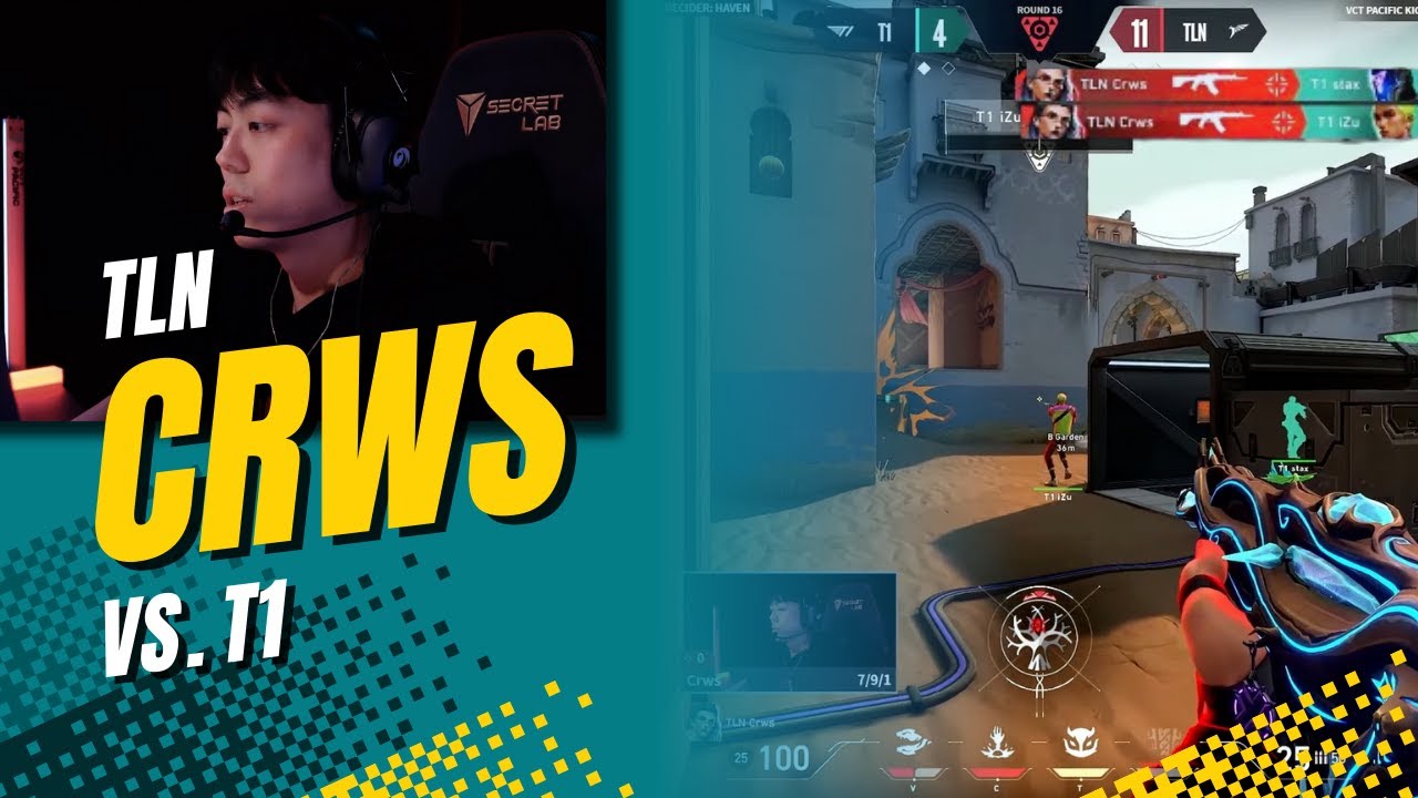 TLN Crws Trigger Discipline Wins The Round vs T1 | VCT Pacific 2025 Kickoff