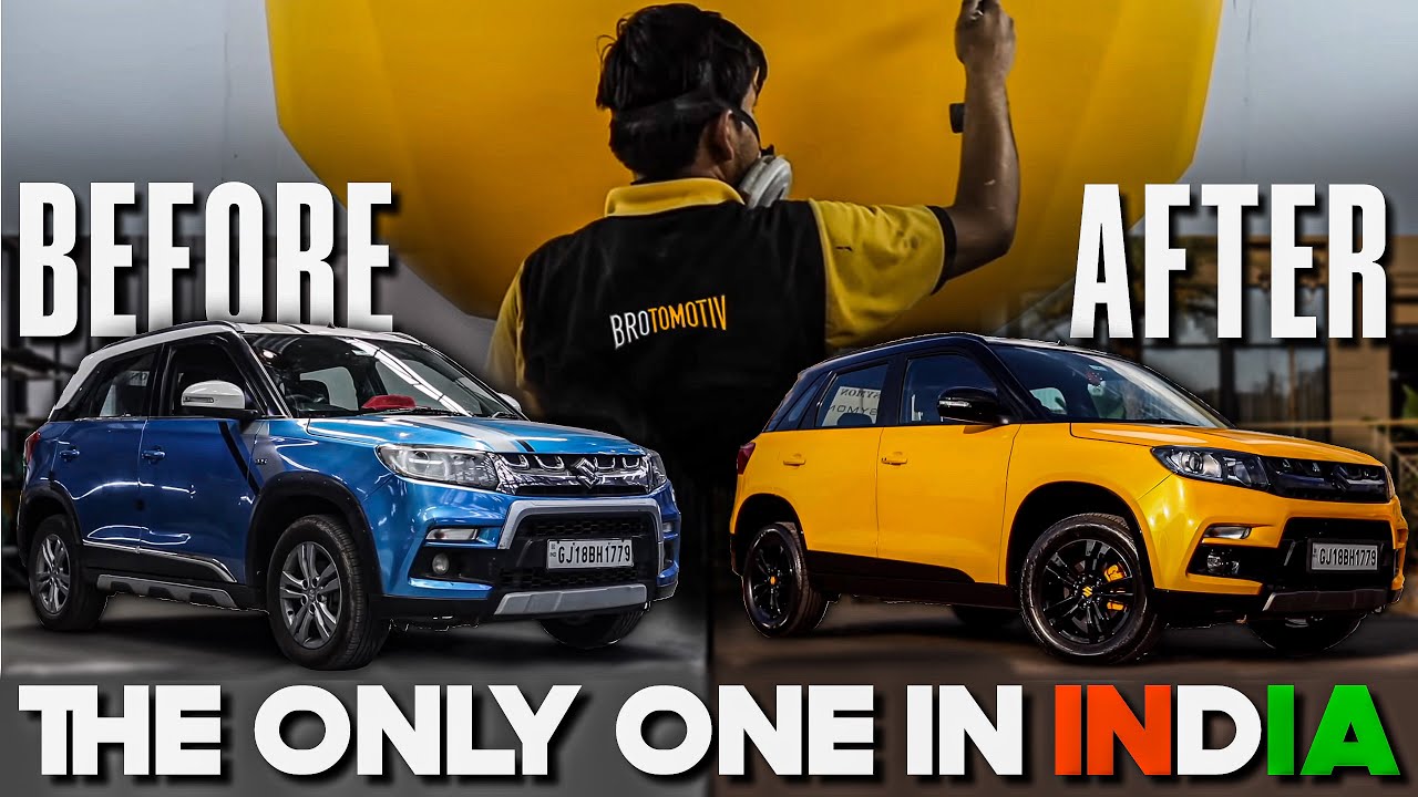 Maruti Suzuki brezza- the bumblebee edition, best yellow paintjob