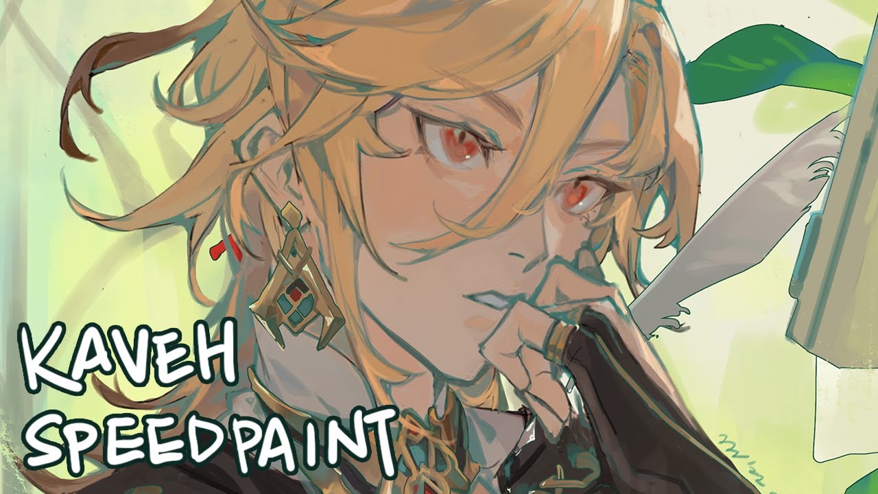 genshin impact - kaveh speedpaint