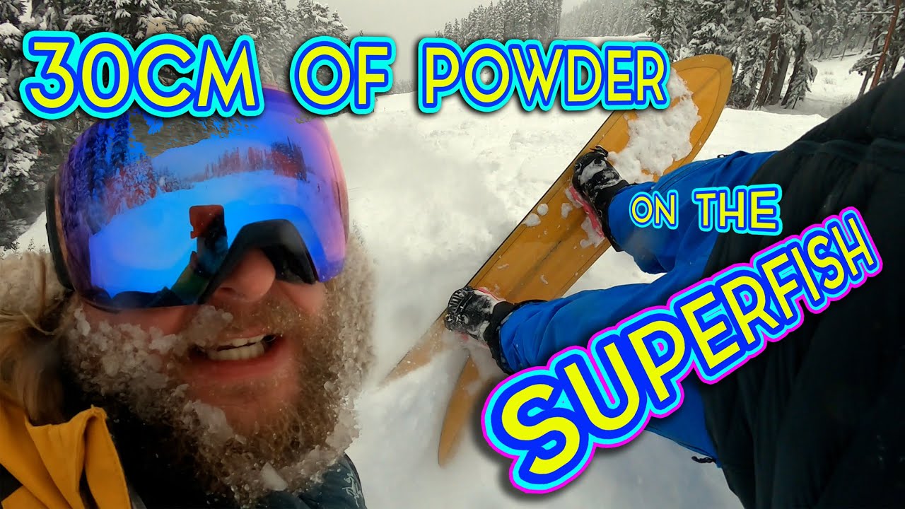 Insanely Deep 30CM of Powder on The Gentemstick Super Fish!