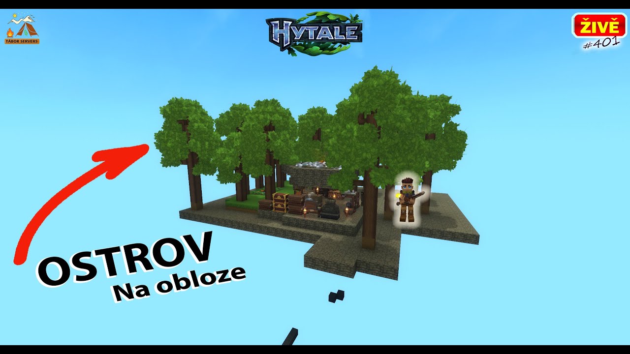 🔴#4️⃣0️⃣1️⃣  živě Hytale, fantasy  Skyblock ☁️☁️Ostrov Na Obloze☁️☁️