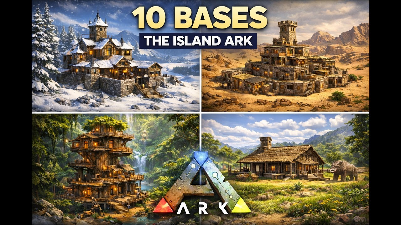 10 zonas para bases en the island - Al punto🔥 #ark #arksurvivalevolved #guide #survival #Joseth__04