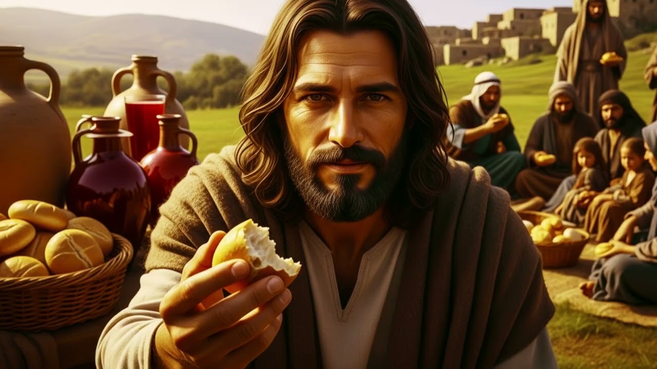 Jesus Performed the Miracle and Multiplied the Bread and Turned Water into Wine - Feel Closer to God