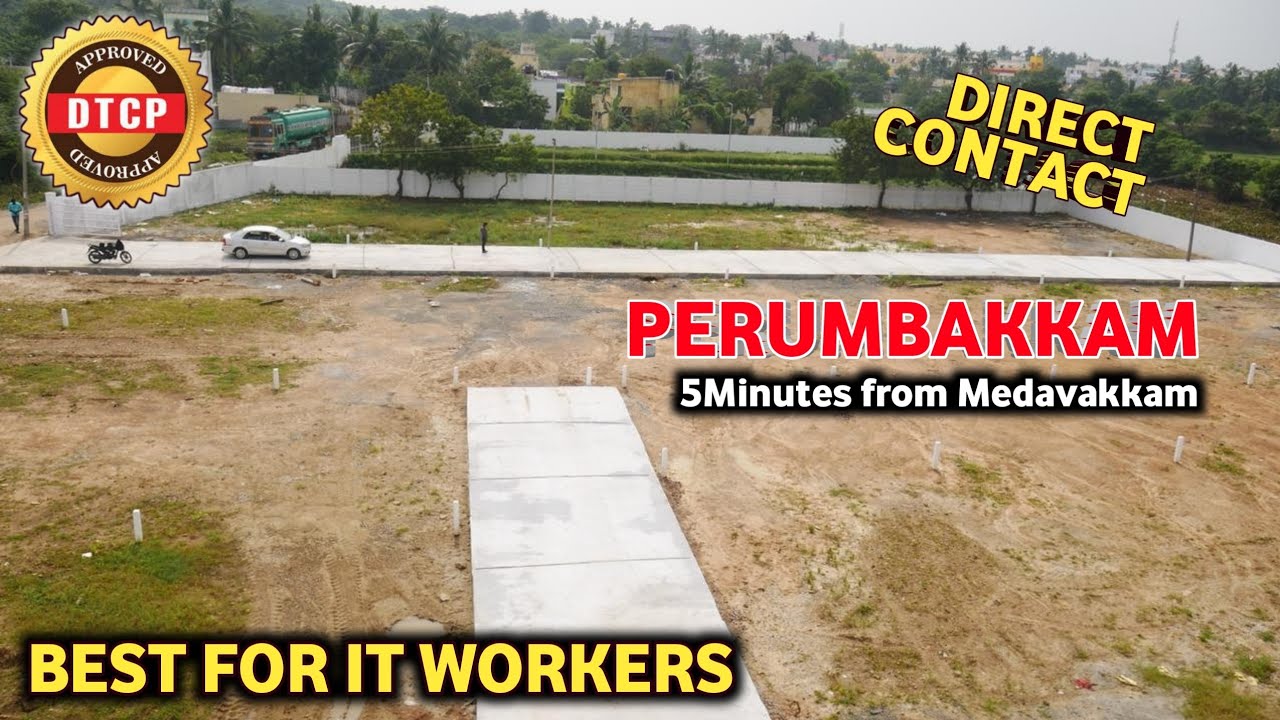 Just 5Minutes from Medavakkam Land for sale | Best for IT Employees