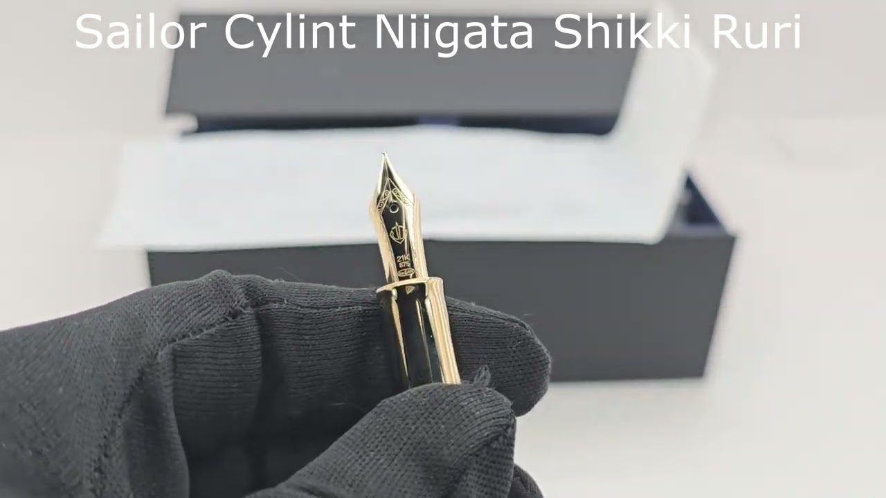 Cruzaltpens - Pluma estilográfica Sailor Cylint Niigata Shikki Ruri
