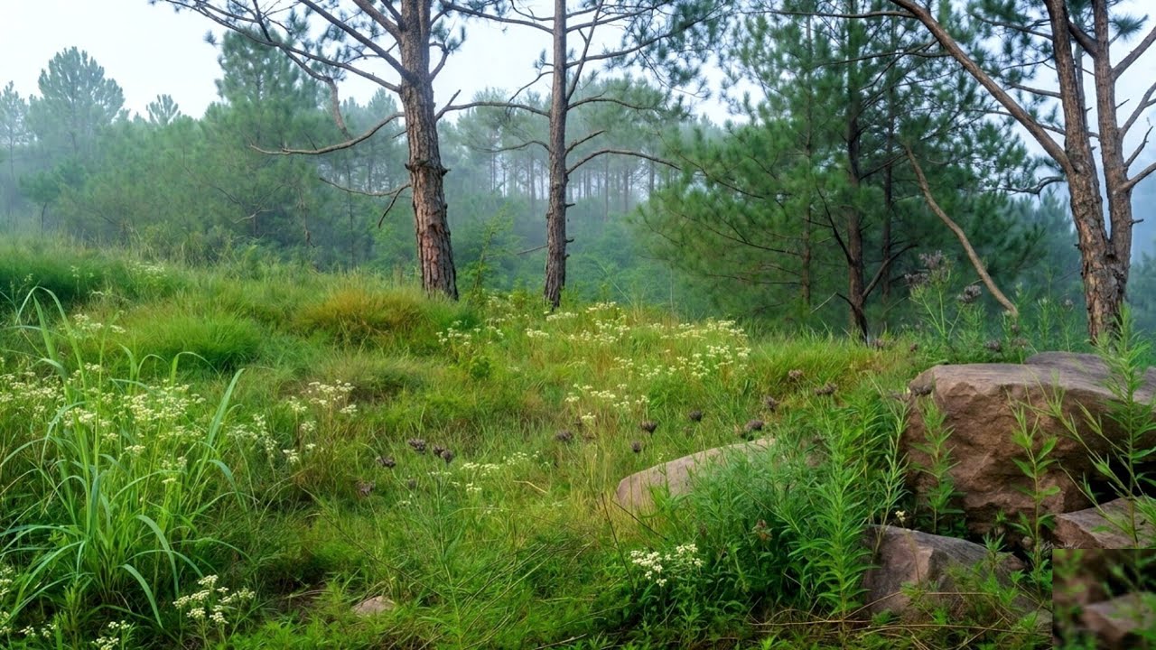 Exploring a Wild Overgrown Meadow in the Himalayan Hills
