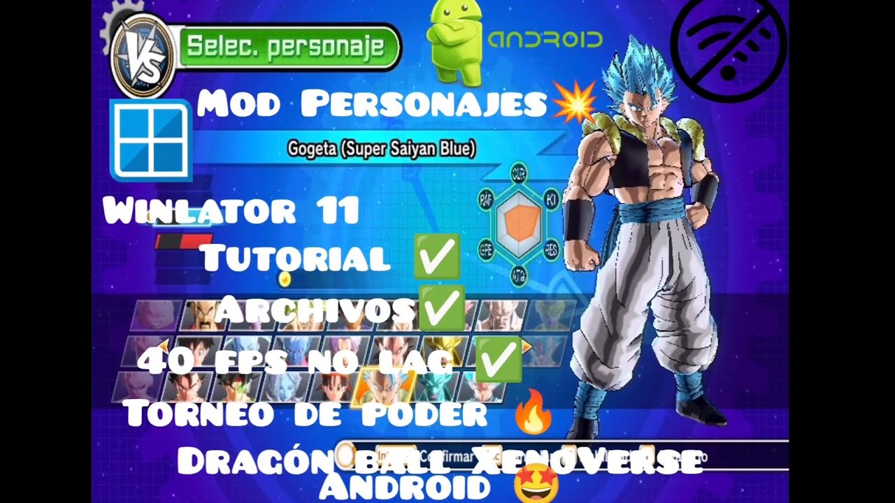 Cómo jugar dragón ball XenoVerse 1 con mod en Android full speed tutorial sin cortes 🤩
