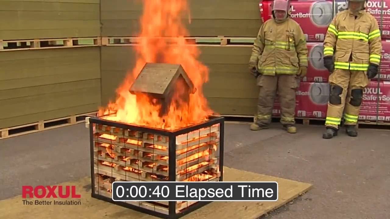 Volcanic Rock Insulation Keeps Chocolate From Melting In Fire - ROXUL