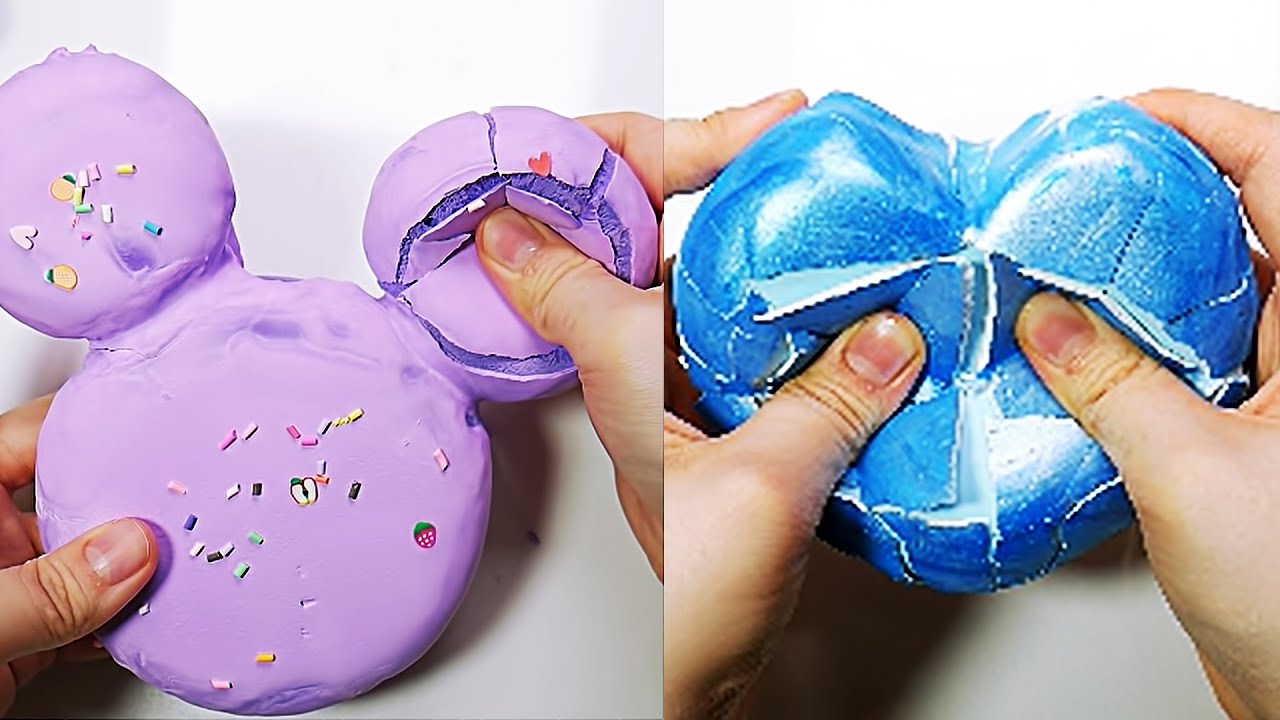오독오독 석고 점토 부수기 영상 모음 Plaster Clay Cracking 3