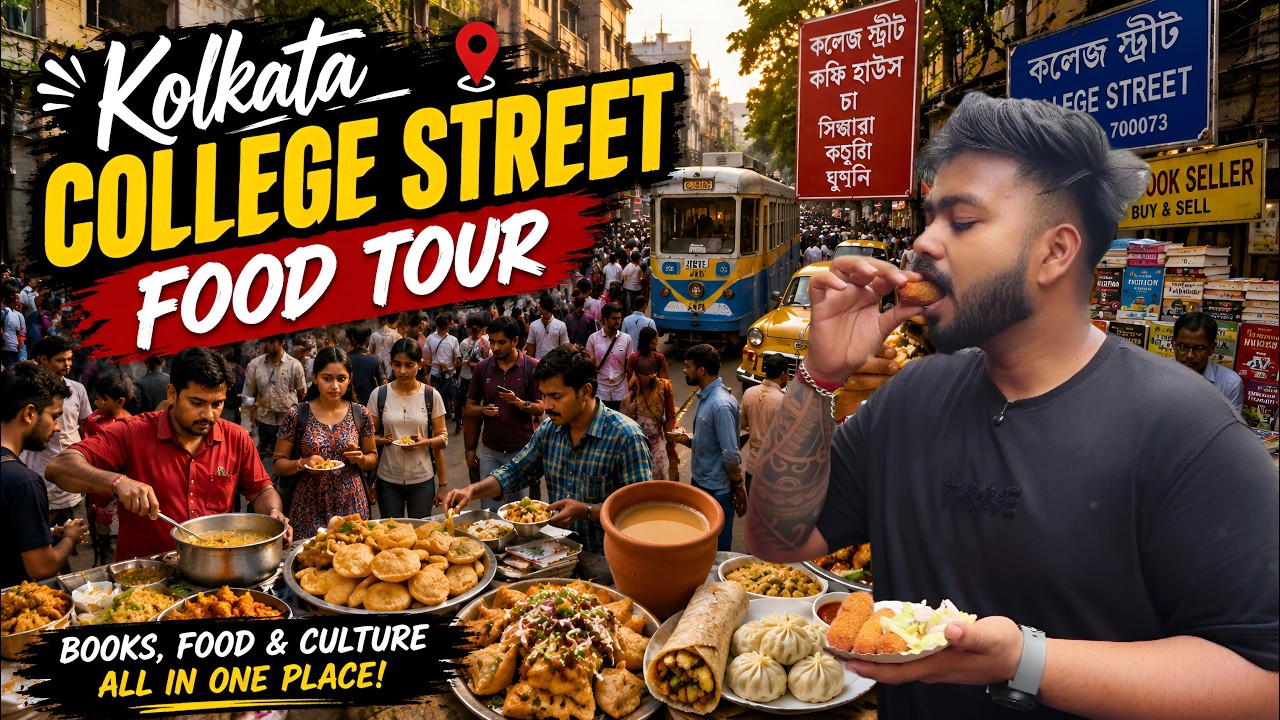 Kolkata College Street Food Tour | Best Street Food in Kolkata 🔥