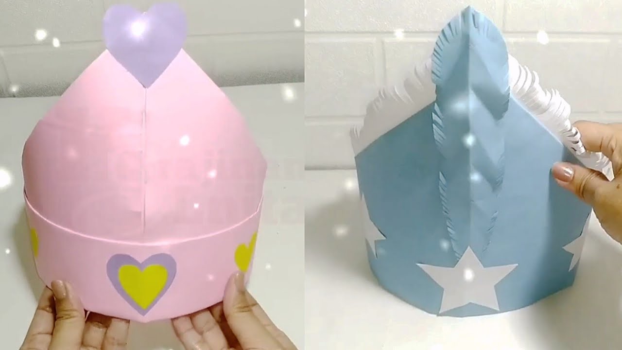 Cara Mudah Membuat Topi Karnaval, MPLS, MOS, dll Dari Kertas Karton