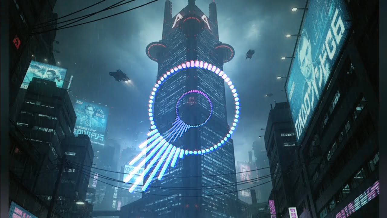 Tower of Arasaka (dark industrial synthwave with e-guitar)