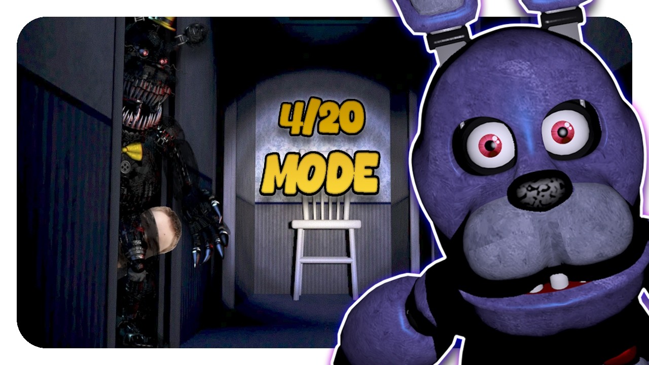BEATING 20/20/20/20 MODE || Five Night's At Freddy's 4 Part 5