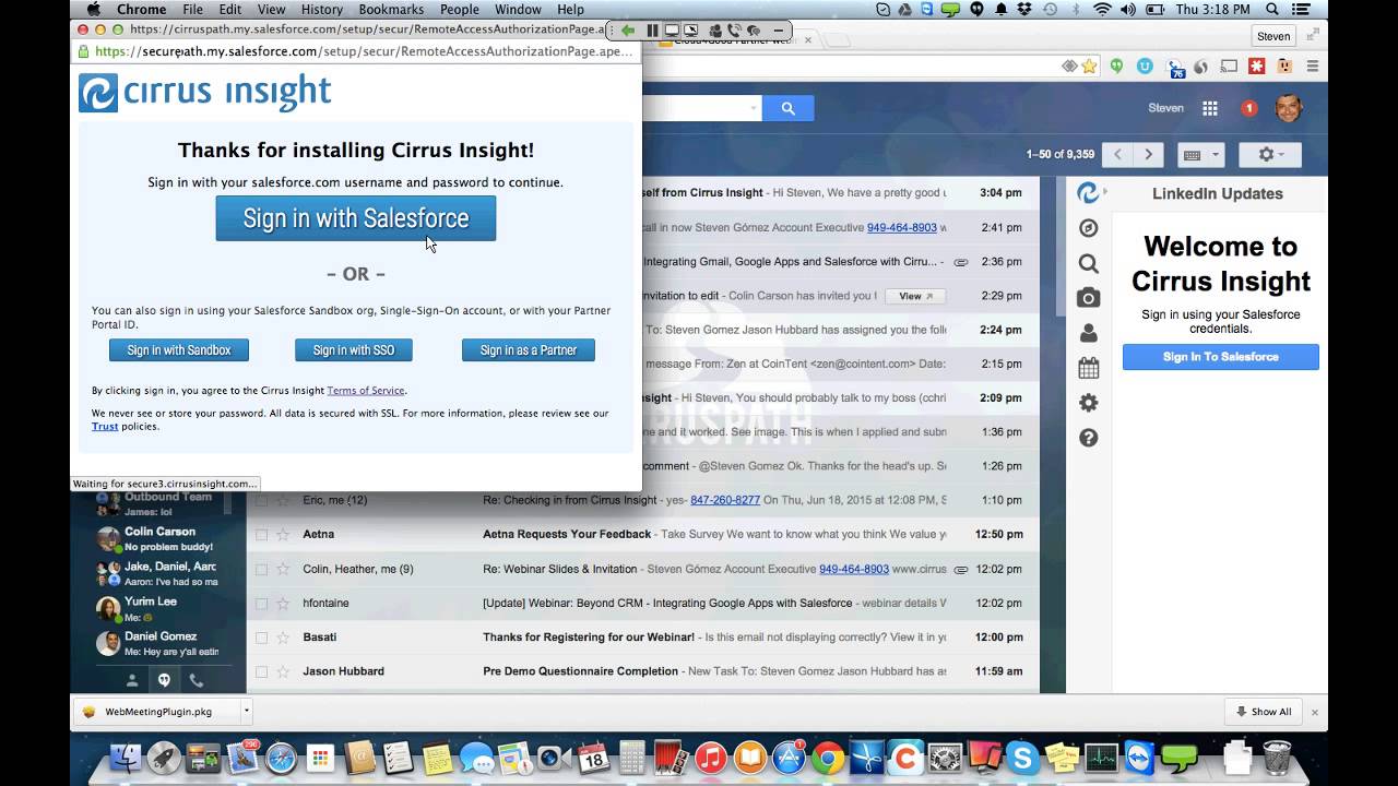 Integrating Gmail, Google Apps and Salesforce with Cirrus Insight