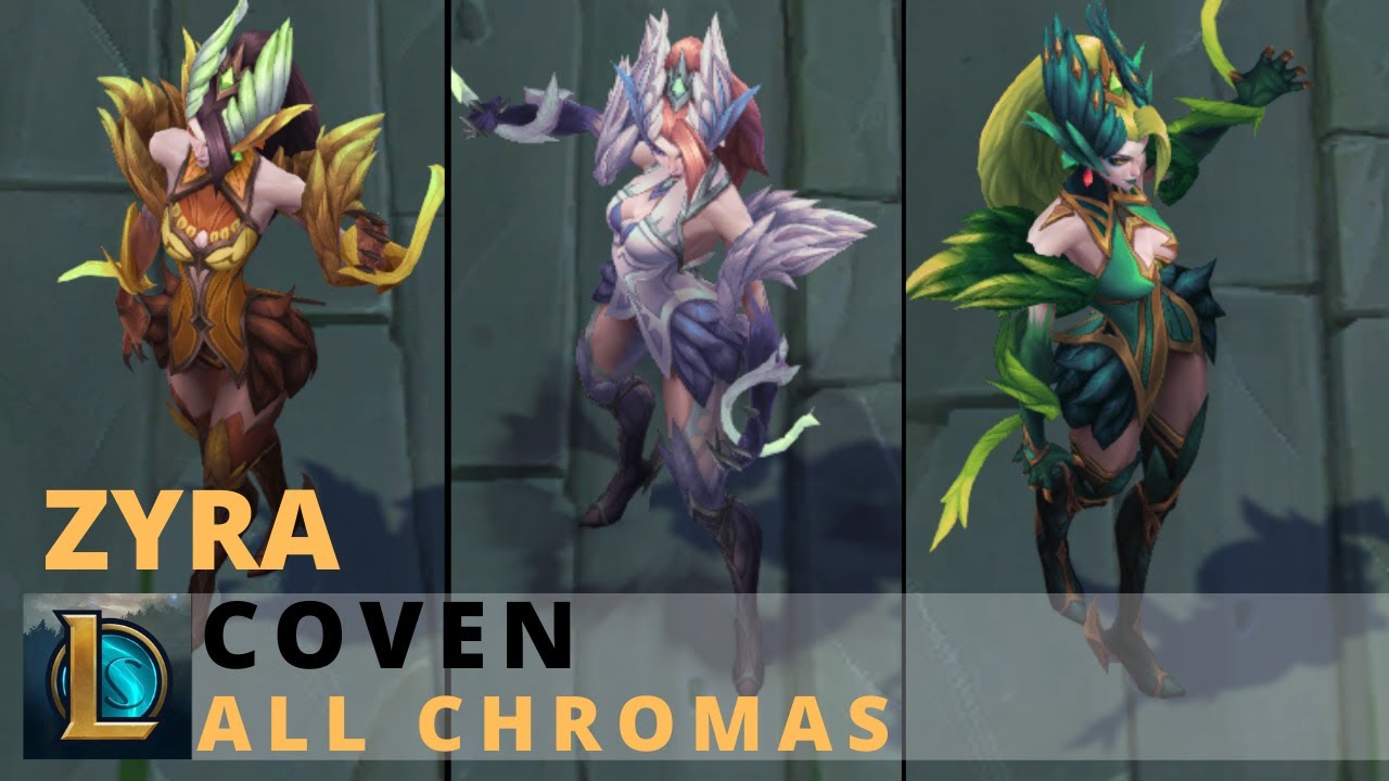 Coven Zyra All Chromas - League of Legends