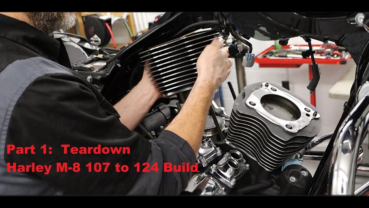 Build Project 1:  Harley-Davidson M8  107 to 124 Part 1: Teardown
