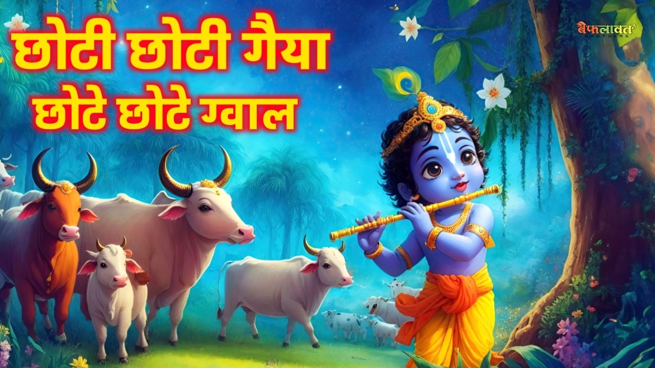 छोटी छोटी गैया - Choti Choti Gaiya Chote Chote Gwal | Krishna Bal Leela | Little Krishna Song