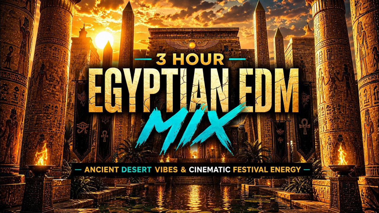 3 Hour Egyptian EDM Mix 🏜️ Ancient Desert Vibes & Cinematic Festival Energy
