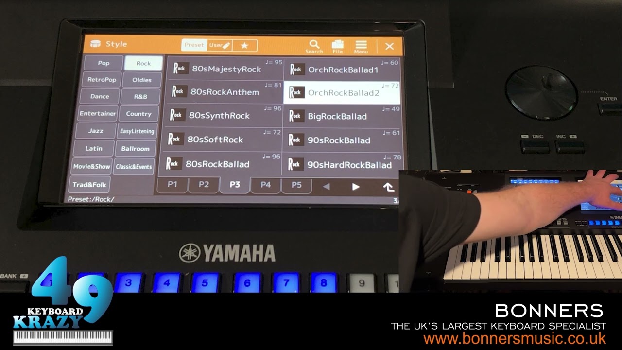 Yamaha Genos 2 Keyboard - Rock Styles Part 2/2