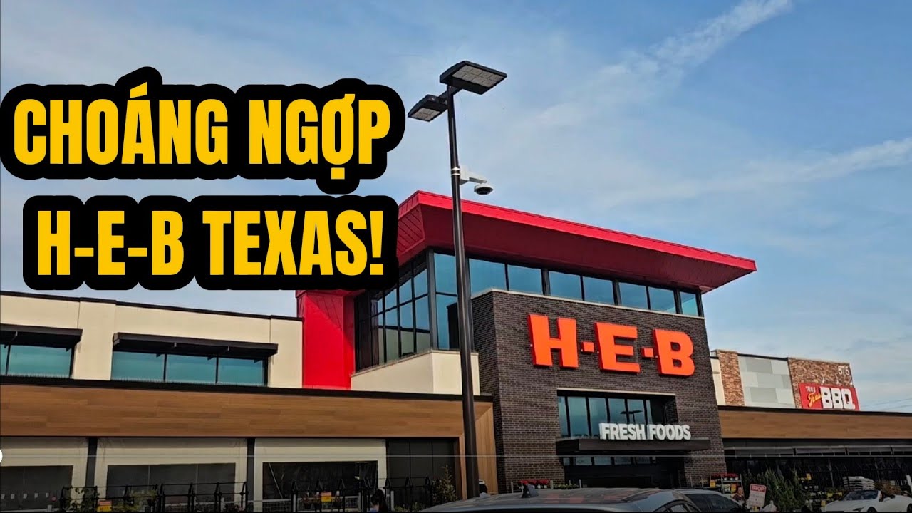 Choáng ngợp đi siêu thị H-E-B LỚN NHẤT Texas | Cuộc sống Mỹ ở Dallas 🇺🇸