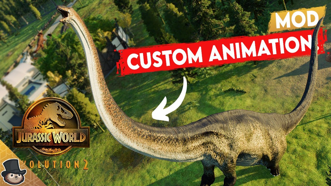 The Longest Dinosaur EVER! w/ Incredible CUSTOM Animations! Jurassic World Evolution 2 Mod