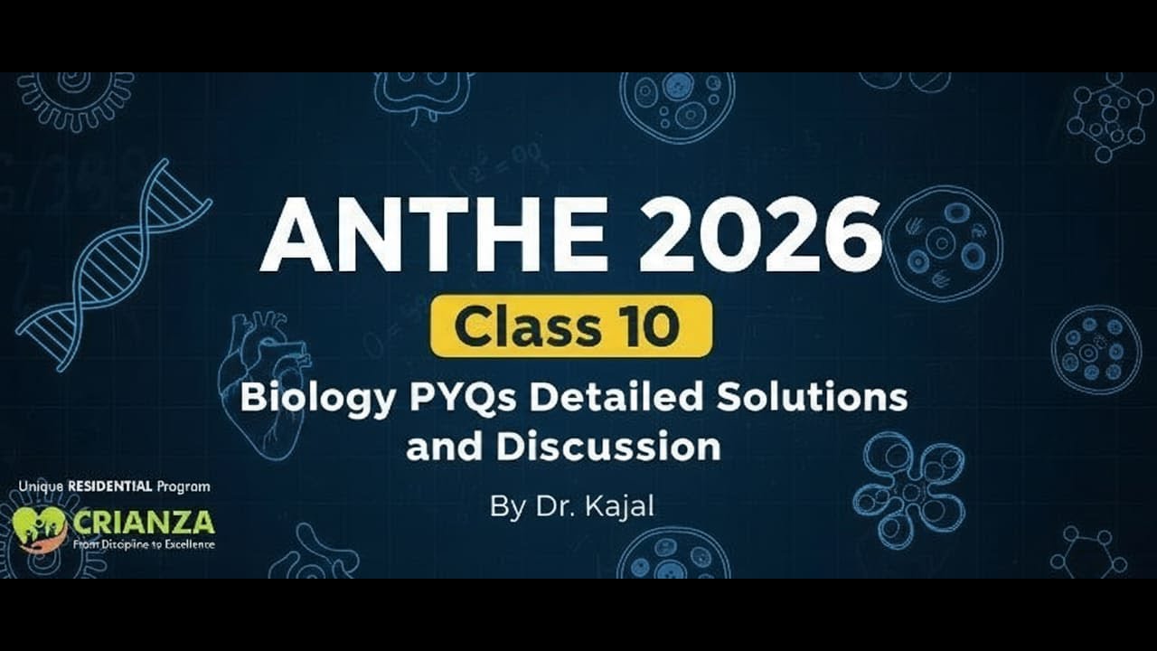 ANTHE 2026 Biology PYQs 🔬 | Previous Year Questions with Solutions | Class 8 | By Dr. Kajal