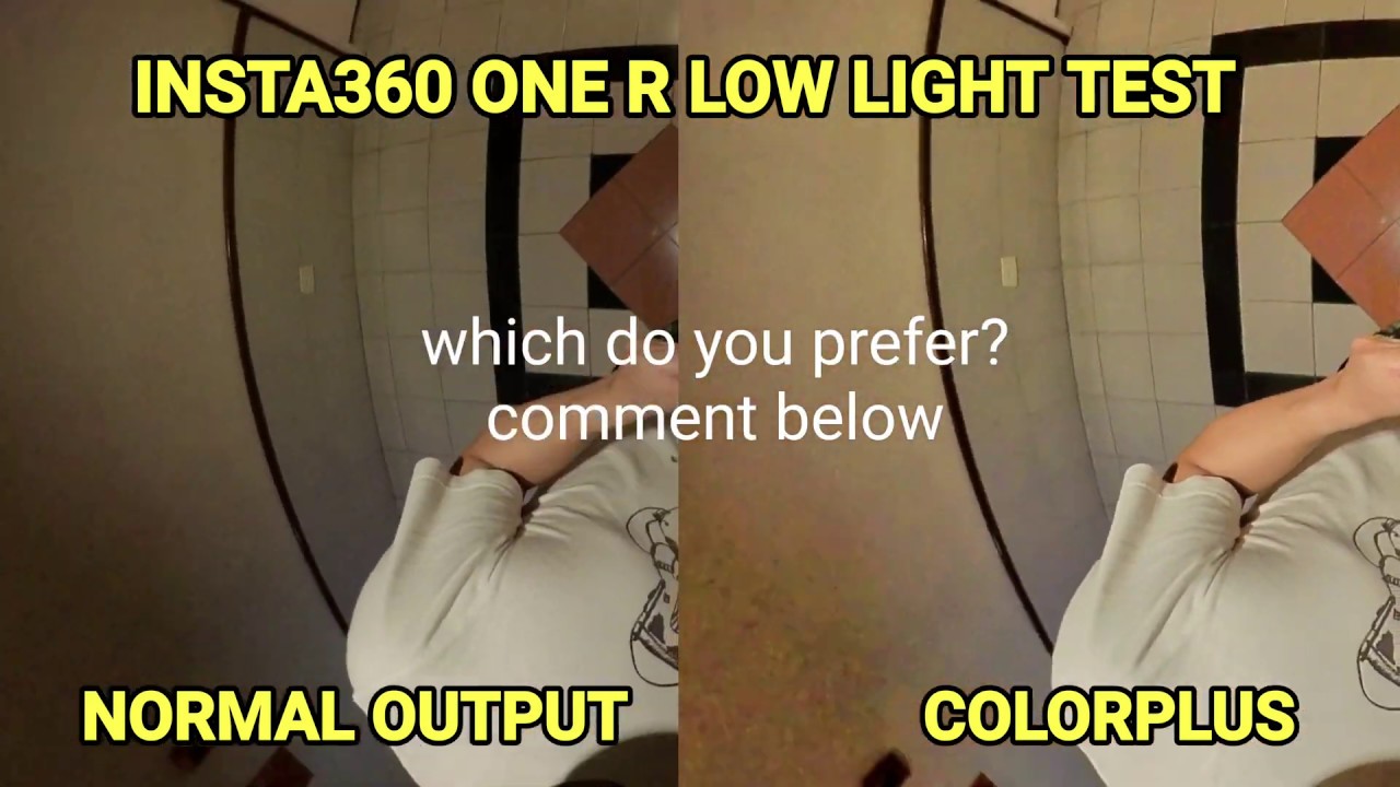 INSTA360 ONE R TEST IN LOW LIGHT SITUATION