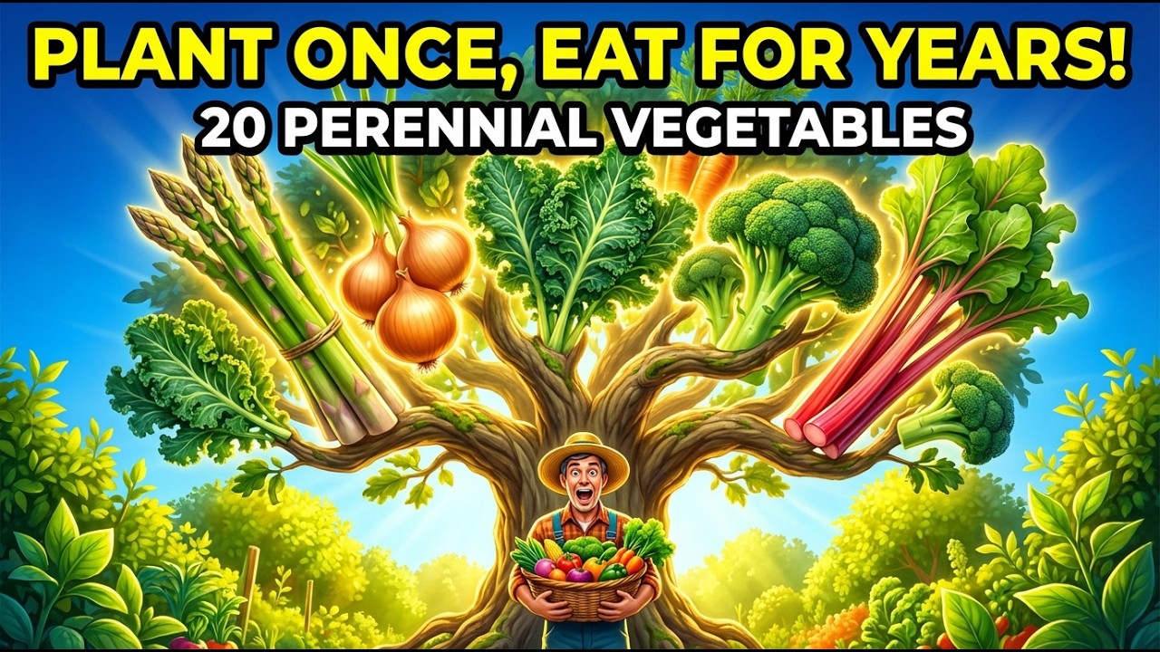 These 20 Vegetables Grow Like Fruit TREES! Plant Once, Eat Forever