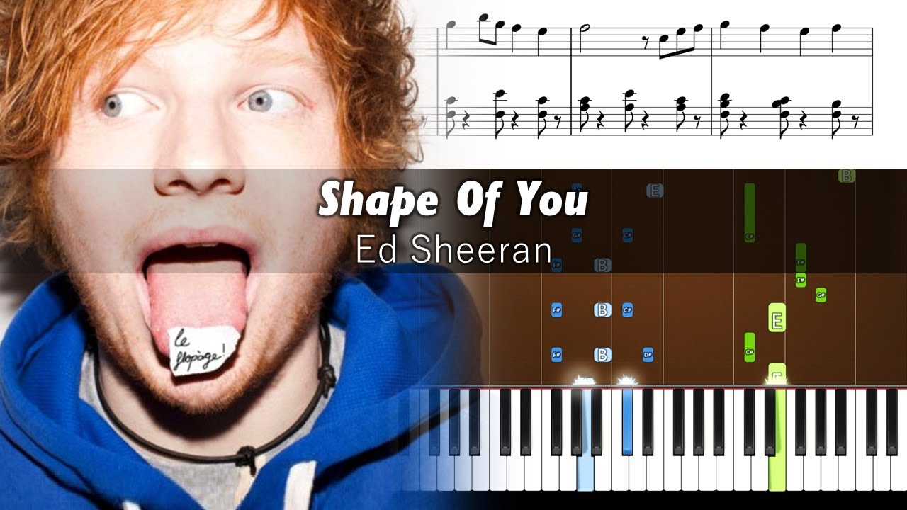 Ed Sheeran - Shape Of You - Piano Tutorial + SHEETS